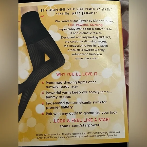 SPANX/Star Women’s NWT Black Ribbed Tights - Picture 4 of 6